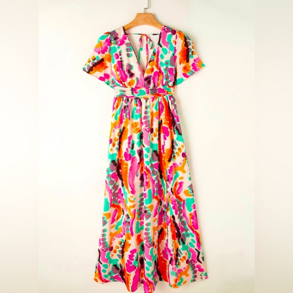 Multicolor maxi dress - Picture 2 of 2
